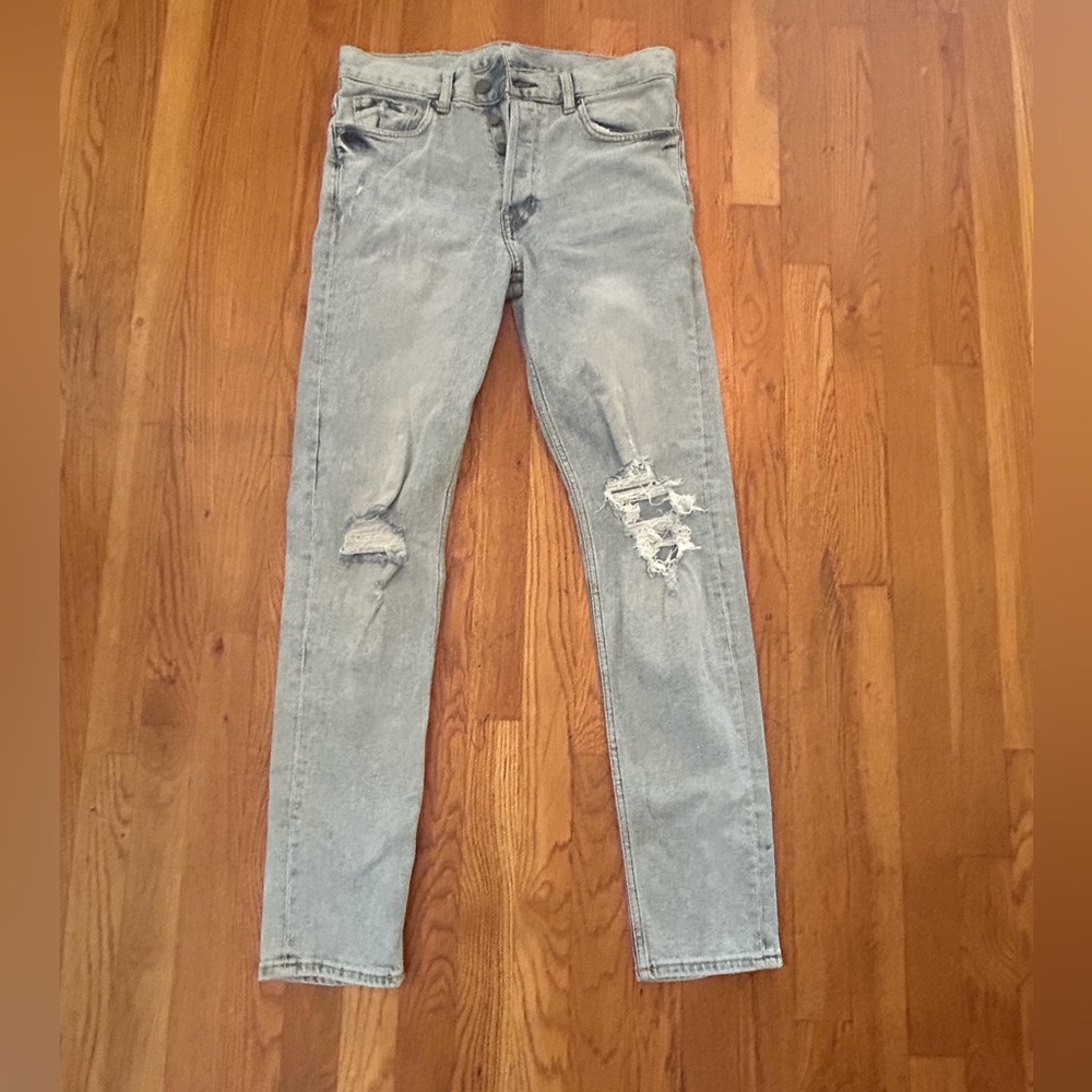 H&M Men's Light Gray Skinny Jeans